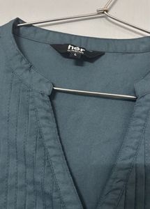 Elegant Blue-Green Blouse