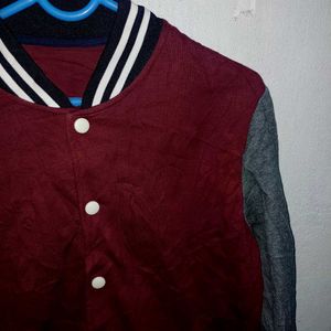 💥maroon Varsity Jacket