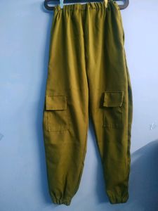 Olive Green Jogger High Waist