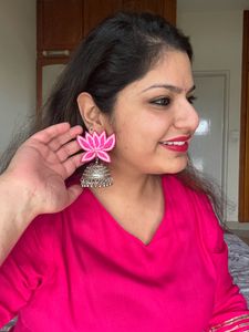 Lotus jhumka Earrings