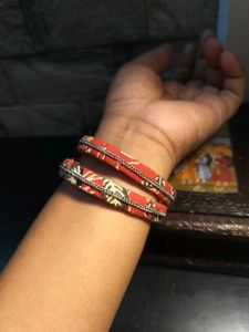 Bangles Covered With Printed Coth