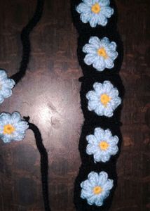 Crochet Daisy Flower Headband