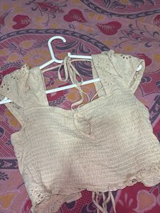 Eyelet Crop Top