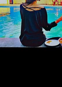 Black 3/4 Sleeve Top