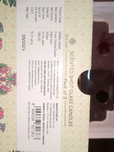 scented shot glass candless
