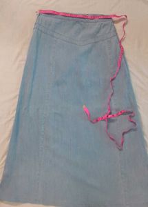 A Denim Jean Skirt