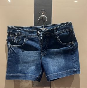 Blue Denim Shorts