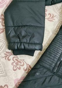 Black Hooded Puffer Jacket