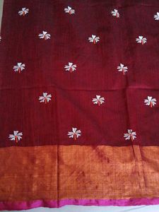 Trending Parijat embroidered Silk wid Shibori Work