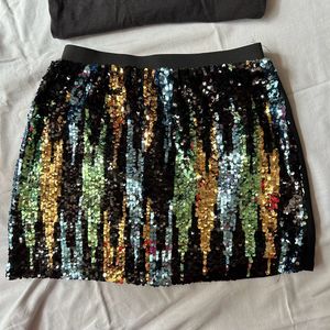 Sequin Mini Skirt