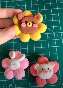 3 × Cute Animal Flower Charms🌸