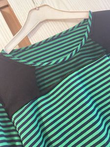 Striped Green &amp; Black Top