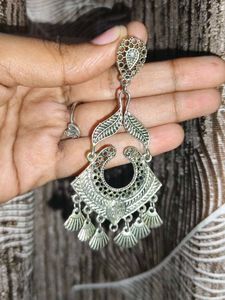 silver earrings