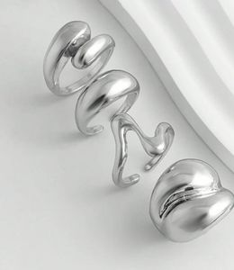 Silver Plated Set of 4 Stackable Finger Rings🫶🏻