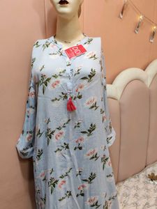 💙 Floral Long Kurta 💙