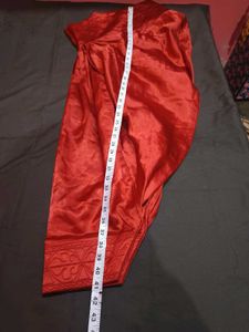 Red Embroidered Kurta Set