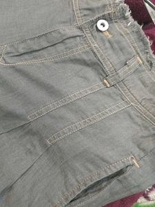 Wide Leg Denim Pants