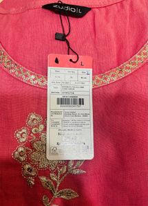 Pink Embroidered Kurti