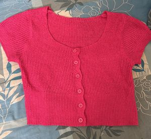 Knitted Cute Crop Top