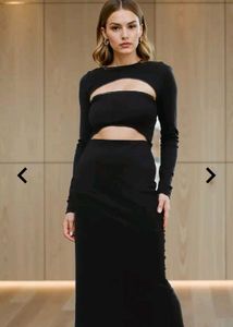 Chic Black Cutout Maxi Dress