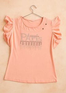 Stylish Pastel Pink Off-Shoulder Top