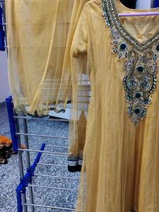 Yellow Embroidered Kurta Set