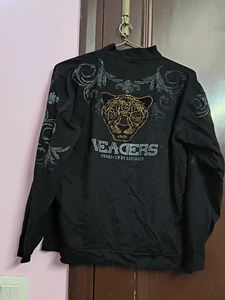 Black Graphic Print Sweatshirt