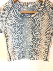 Leopard Print Beautiful Mesh Top