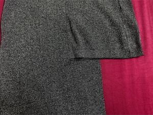 vero moda high-low metallic thread skirt