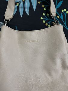 Lino Perros Beige Hobo Bag