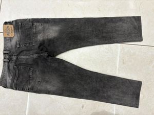 Dark Gray Denim Jeans
