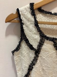 Beautiful Lace Trimmed  Top