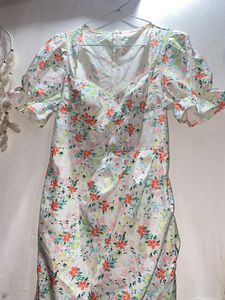A Floral Bodycon Dress