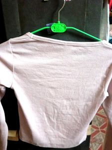 Ribbed Long Sleeve Top with Bows