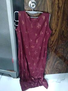 Maroon Office Wear Kurti