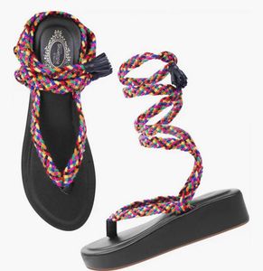 Colorful Braided Sandals