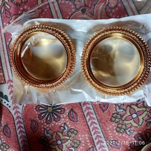 Gold Plated Bangles Pack Of 2