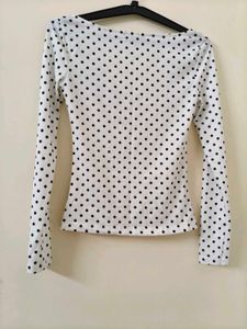 Polka Dot Long Sleeve Top