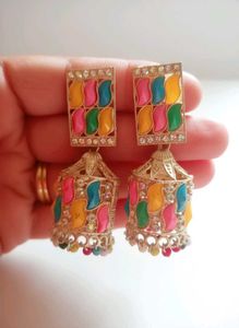 Colorful Jhumka Earrings