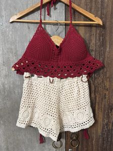 Knitted Bikini Top & Shorts