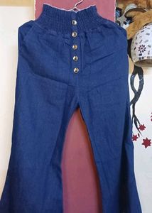 Wide Leg Denim Pants