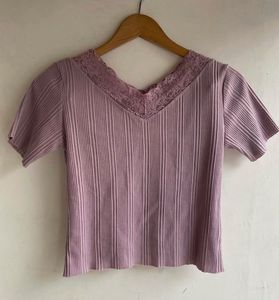 Lavender Crop Top