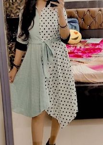 Retro looking dress with polka dots
