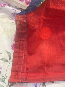 Heavy Pallu Saree With Designer Blouse