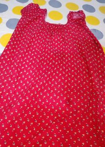 Red Floral Nightsuit