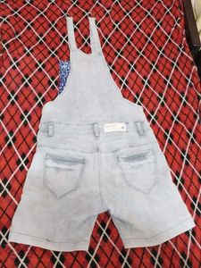 Denim Overalls Shorts