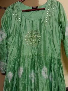Elegant Green Kurta(New not used even once)