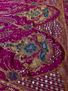 Vintage Aari Tari Work Saree Only Need Dry Clean