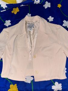 Long Sleeve Crop Blazer For Women