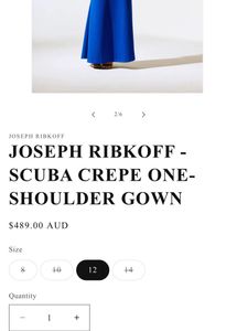 Elegant Blue One-Shoulder Gown